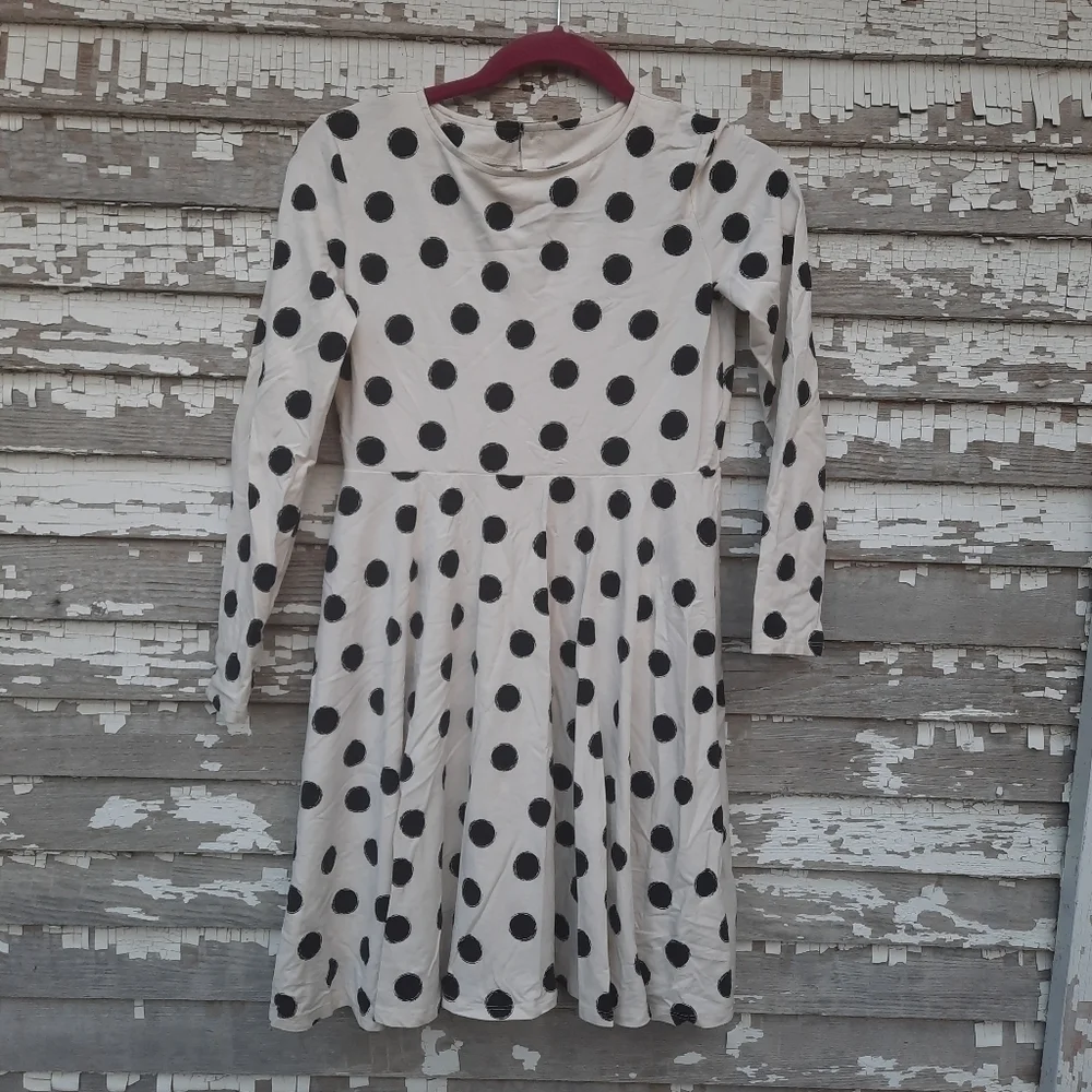 🌟 Polarn O. Pyret polka dot dress size 10-12